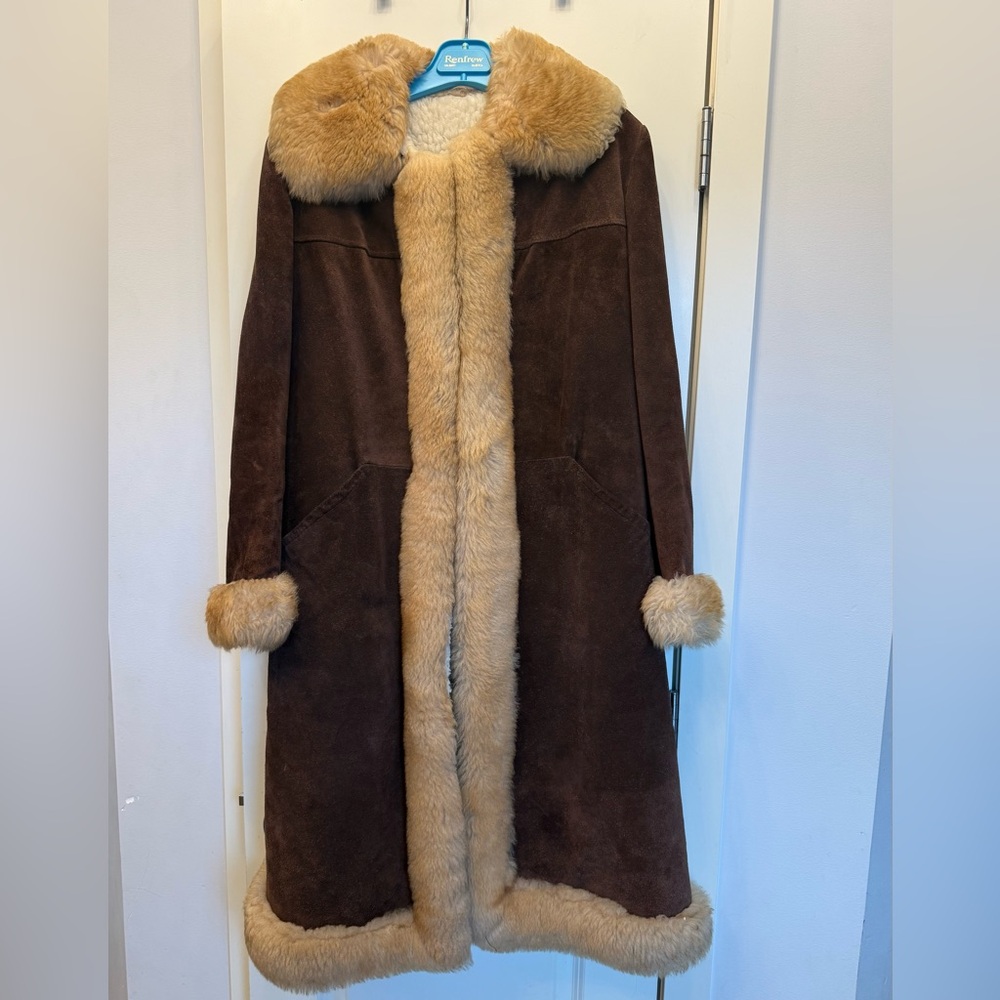 Retro Shearling Suede Coat